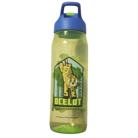New Zak Minecraft Ocelot School Summer Water Bottle 20 oz. - Picture 2 of 4